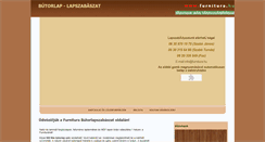 Desktop Screenshot of butorlap-lapszabaszat.furnitura.hu